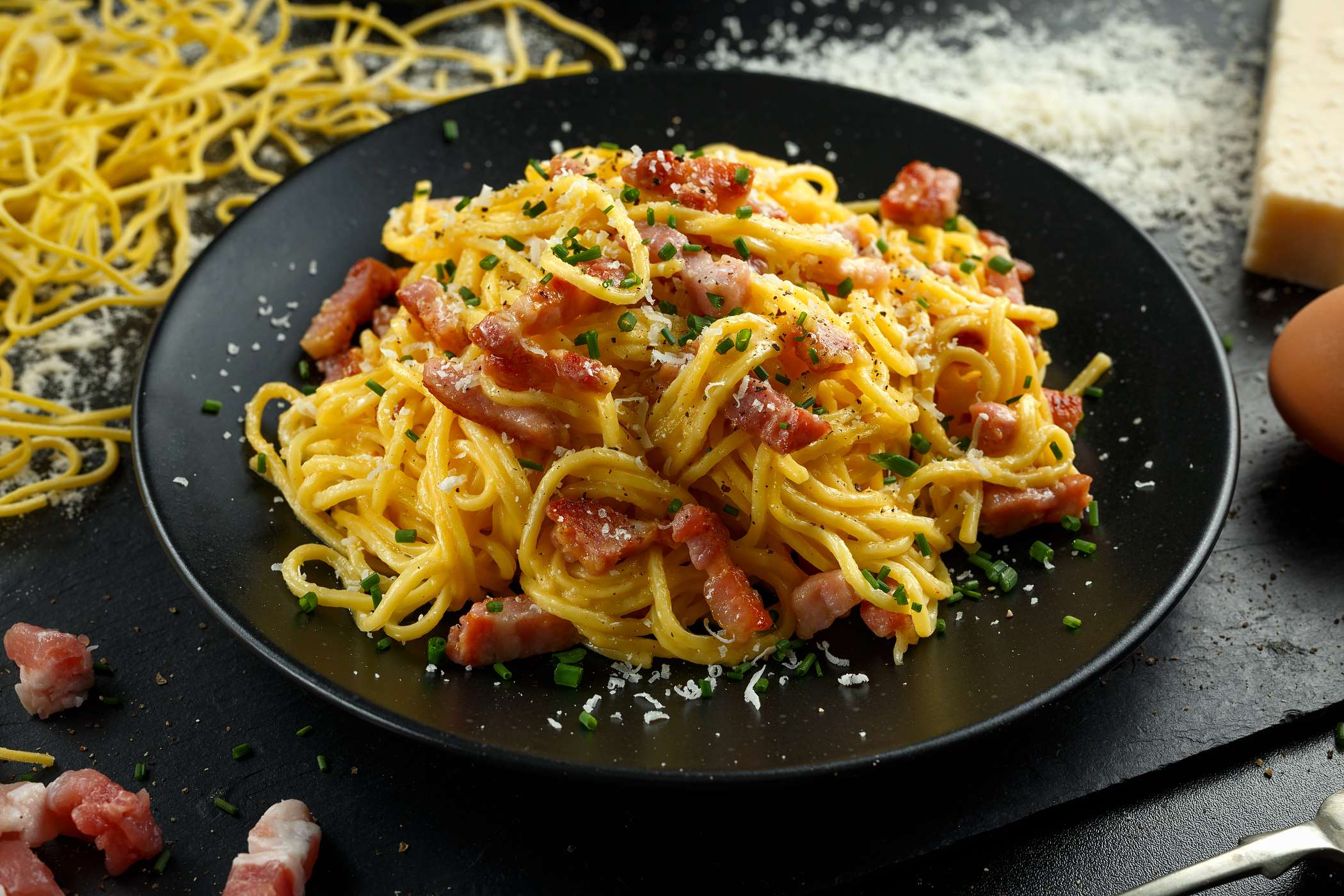 Carbonara Z Boczkiem Przepis Na FajneGotowanie Pl