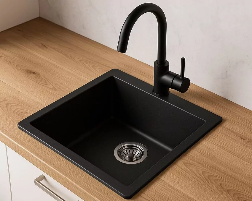 Zlew granitowy jest odporny na zarysowania i wysoką temperaturę, dlatego dobrze sprawdza się w intensywnie używanej kuchni Zlew granitowy