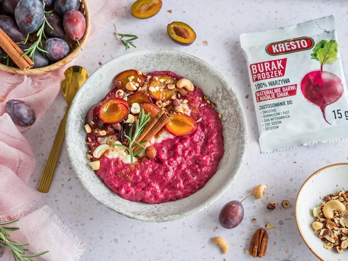 Kolorowy pudding ryżowy