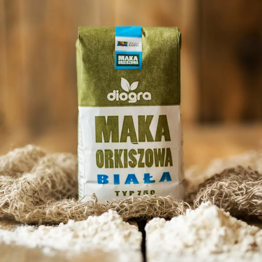 Mąka orkiszowa biała typ 750 z własnego gospodardstwa - Diogra
