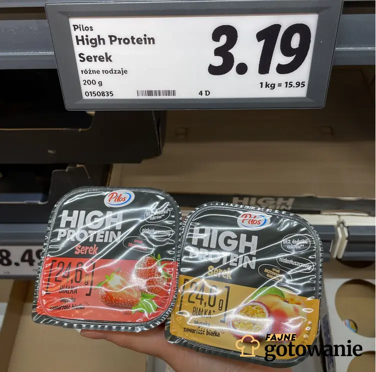 Wysokobiałkowy serek High Protein – Pilos, Lidl