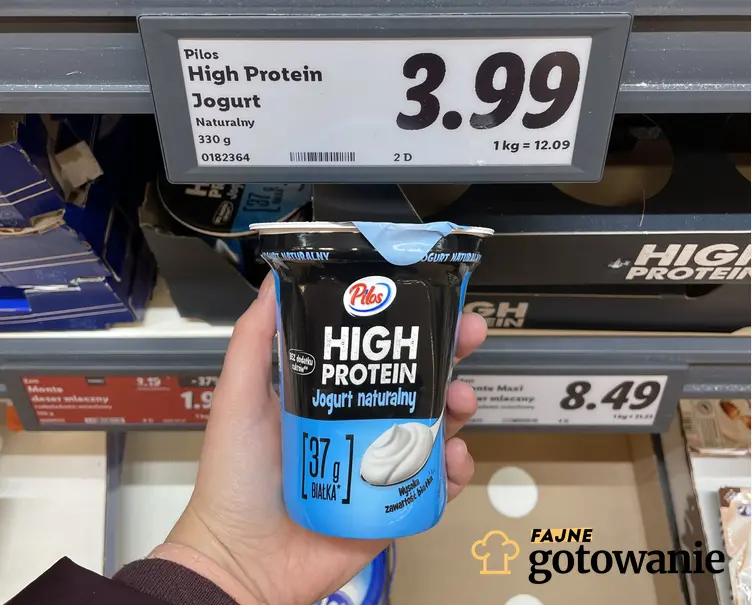 Wysokobiałkowy jogurt naturalny High Protein – Pilos, Lidl
