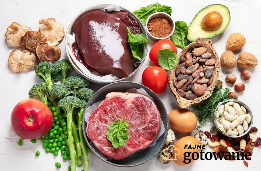 Jedz te produkty, by zapobiegać niedoborom żelaza w diecie Zdrowe jedzenie bogate w żelazo