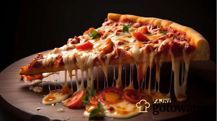 Na zdjęciu przedtswiona jest pizza z warzywami i serem żółtym.