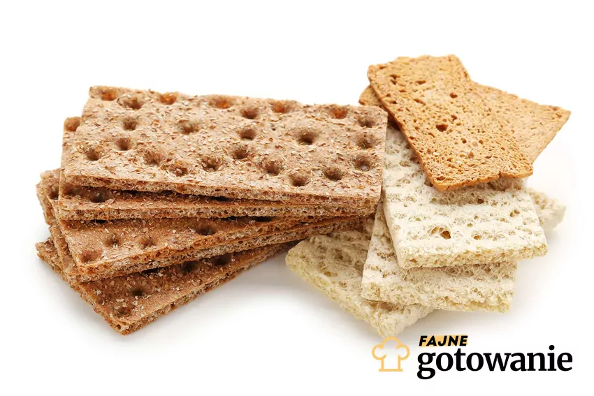 Różne rodzaje pieczywa chrupkiego