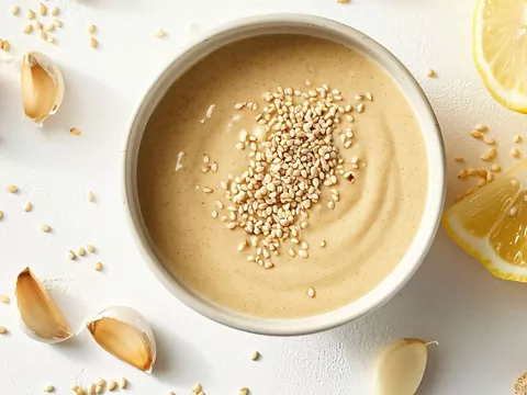 Kawa z dodatkiem pasty tahini