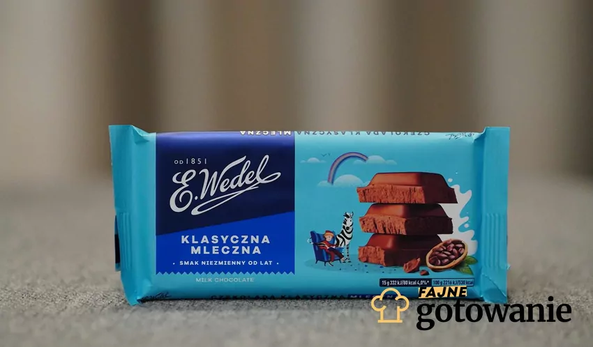 Firma E. Wedel udostępnia w niższej cenie produkty, które choć wciąż smaczne, nie nadają się do regularnej sprzedaży Czekolada mleczna Wedel