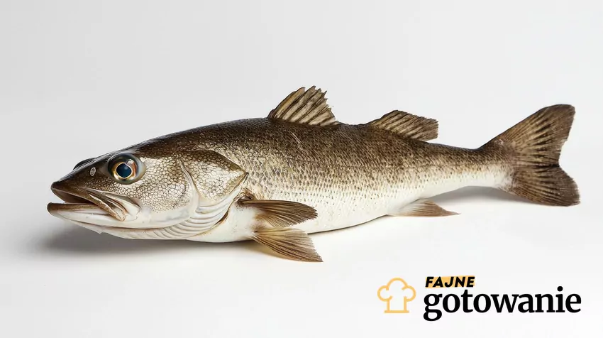 Morszczuk na białym tle