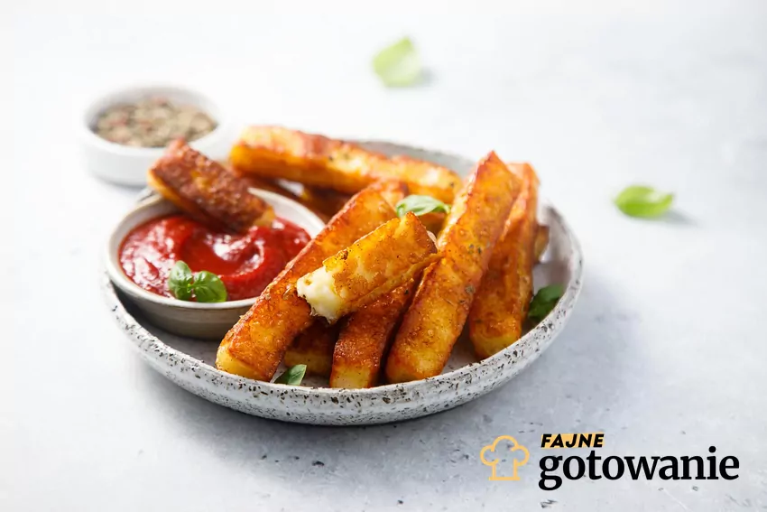 Panierowane paluszki z sera halloumi