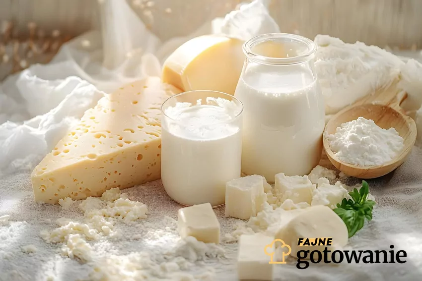 Sery i inne produkty nabiałowe robi się z każdego rodzaju mleka, od krowiego, po nawet bawole Różne prdukty nabiałowe