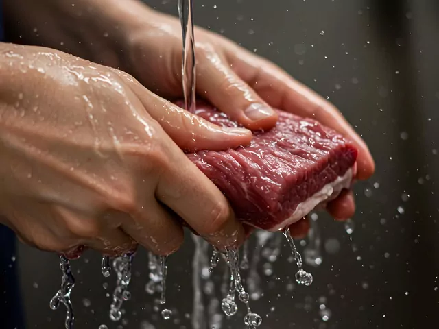 Mycie mięsa przed gotowaniem