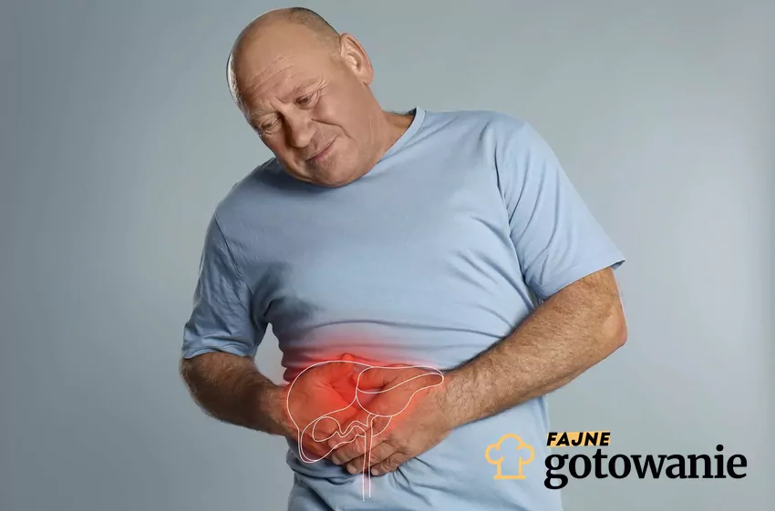 Wątroba nie boli, ale warto kontrolować jej stan zdrowia regularnymi badaniami Mężczyzna trzymający się za brzuch