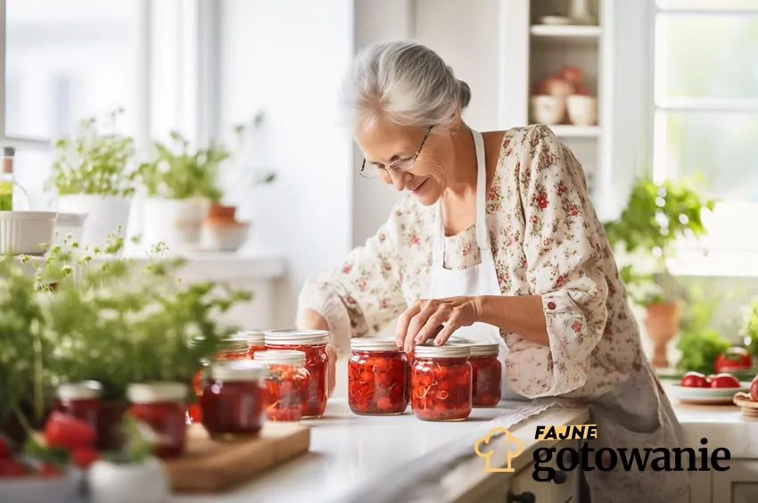 Nasze babcie robiły najlepsze przetwory Babcia robi przetwory