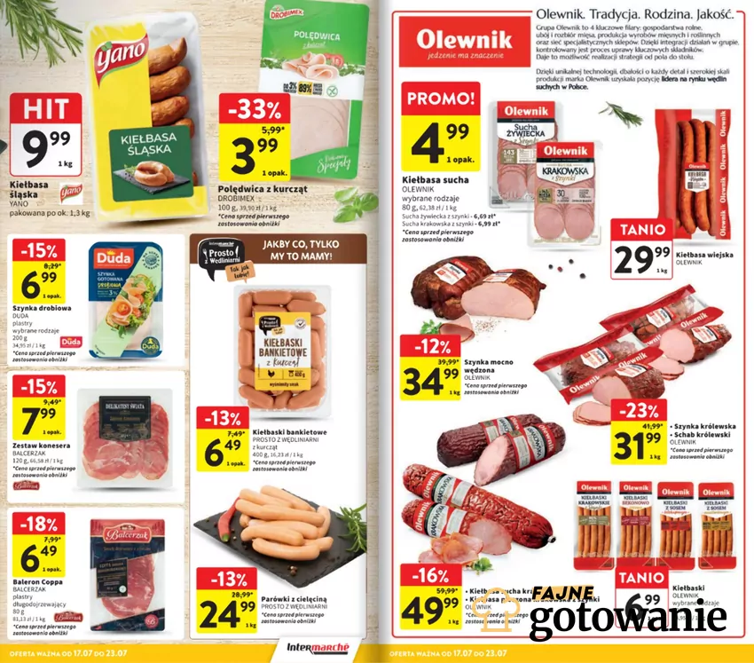 Pyszne mięso i wędliny Intermarche - gazetka
