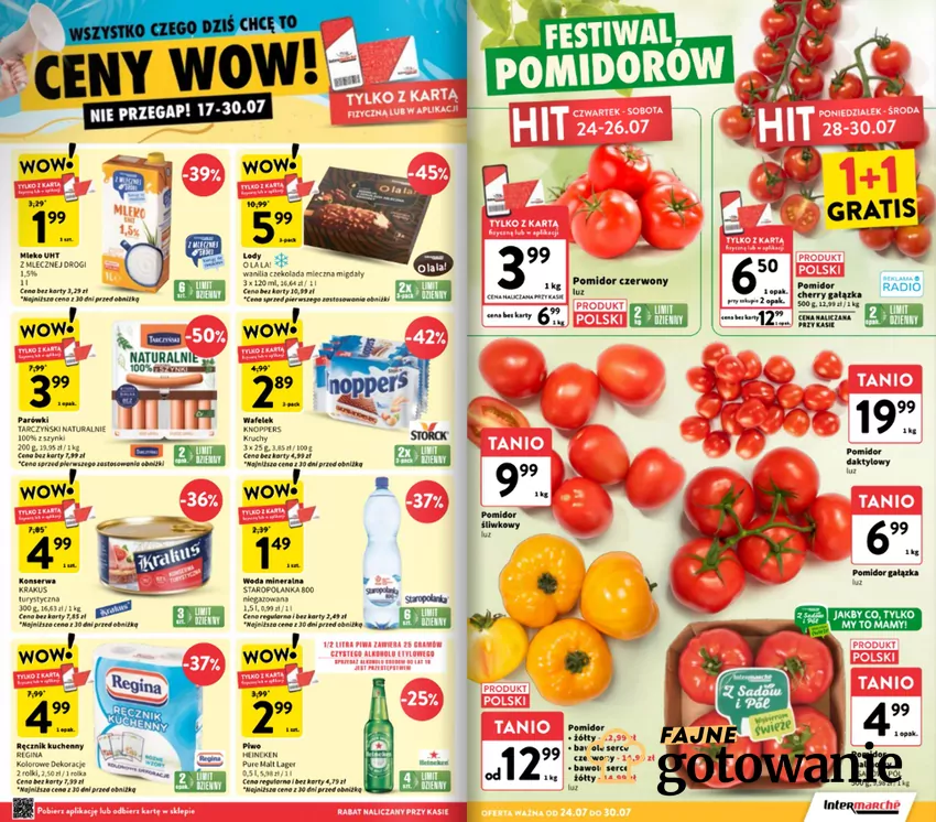 W Intermarche dużo produktów w niezwykle korzystnych cenach Intermarche - gazetka