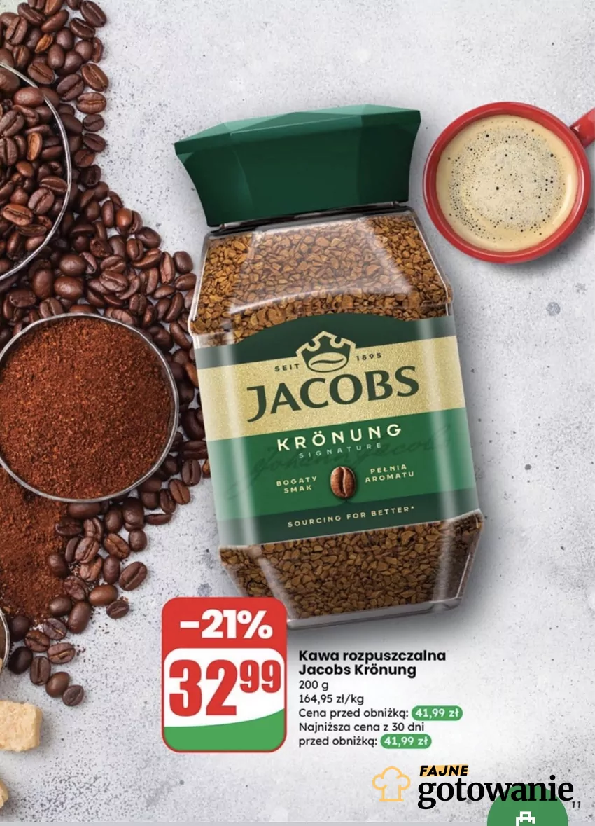 Jacobs Kronung to kawa, którą kupisz w Dino już 9 zł taniej Promocja w Dino