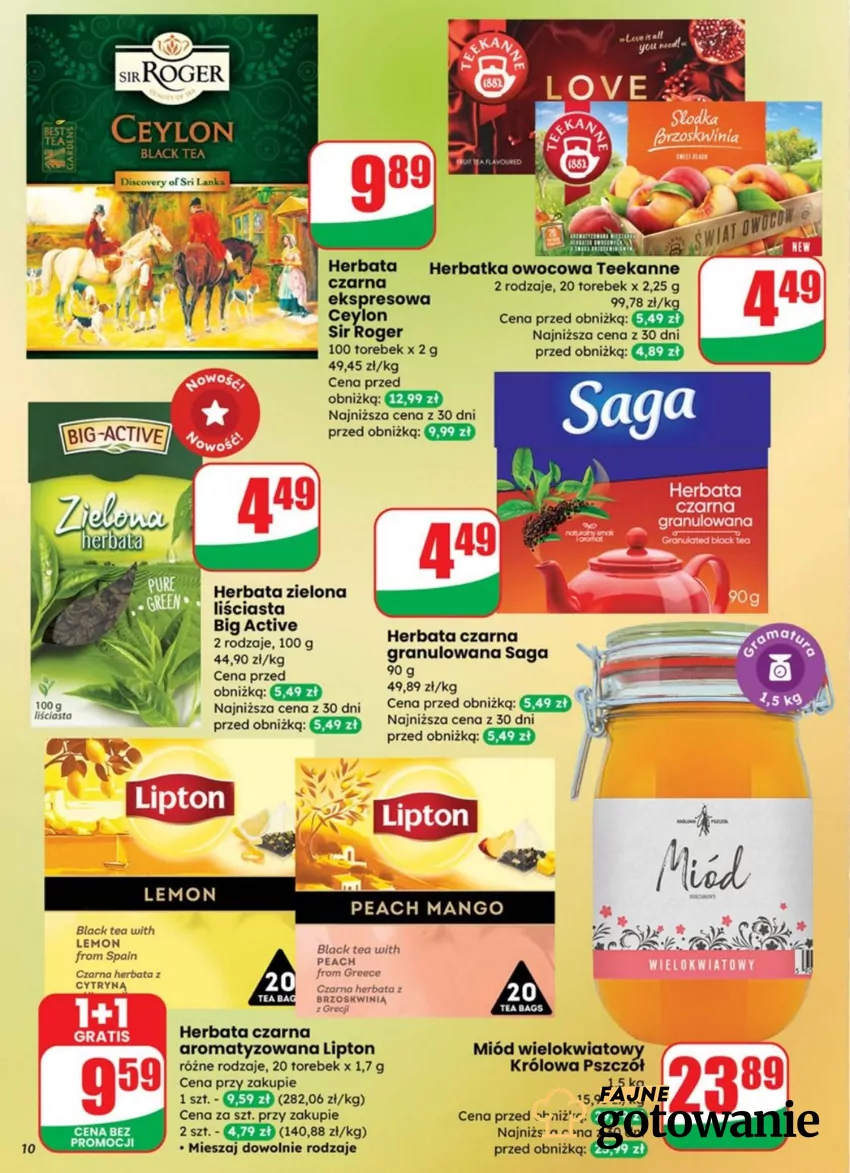Miód prawie 20% tańszy Promocje w Dino