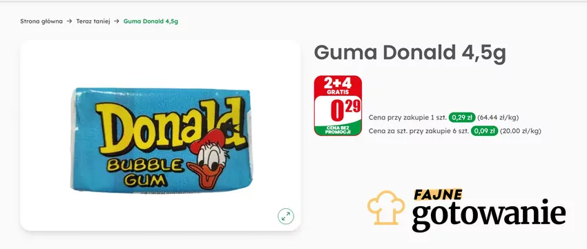 Guma do żucia Donald
