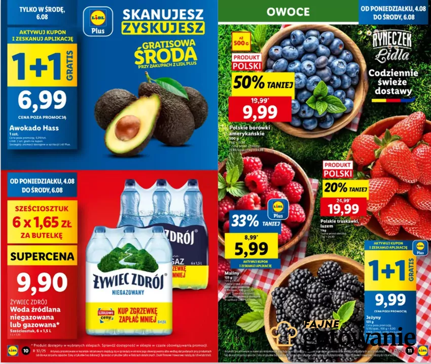 W dniach 4-6 sierpnia gigantyczne obniżki cen produktów w Lidlu Gazetka Lidla