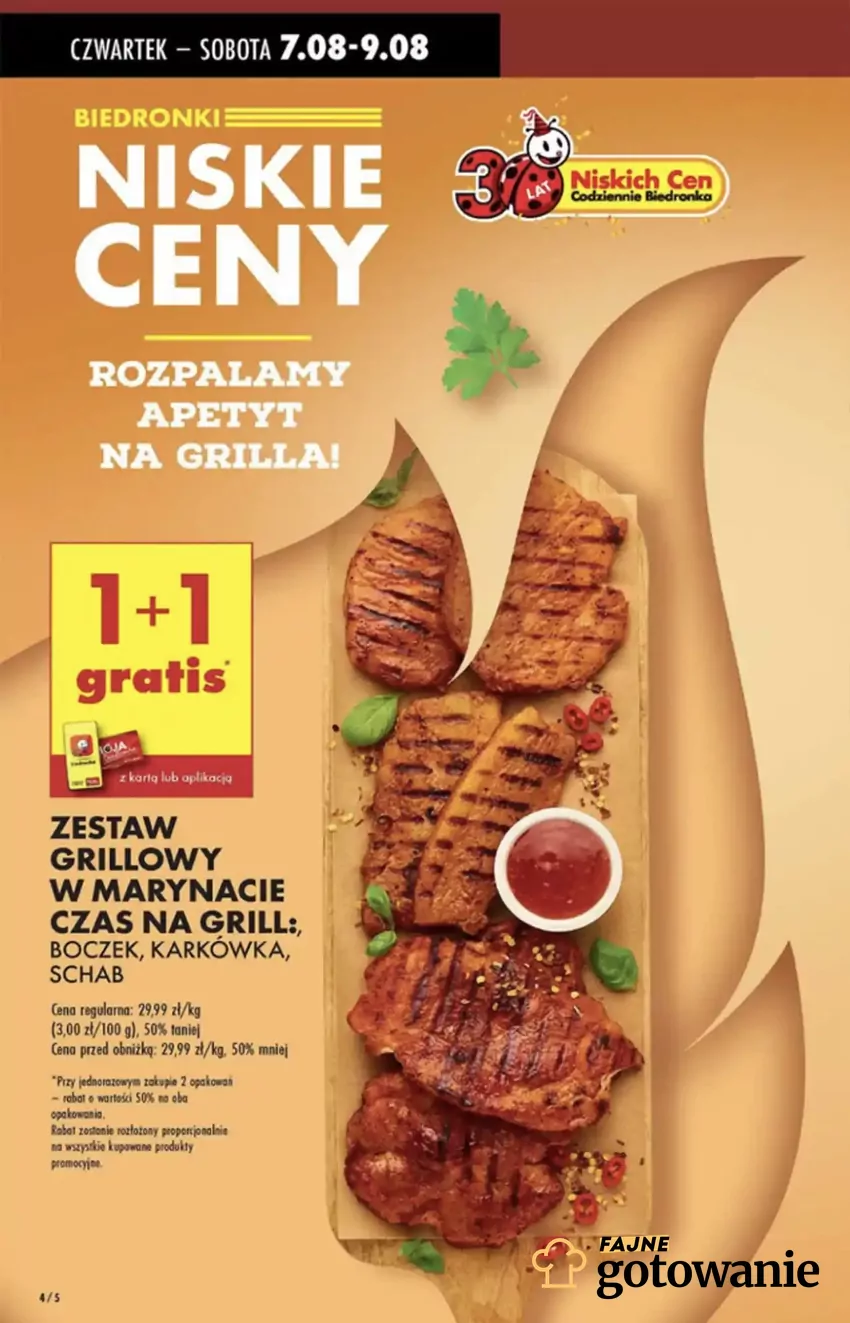 Kup jedno opakowanie, a drugie weź za darmo Promocje w Biedronce