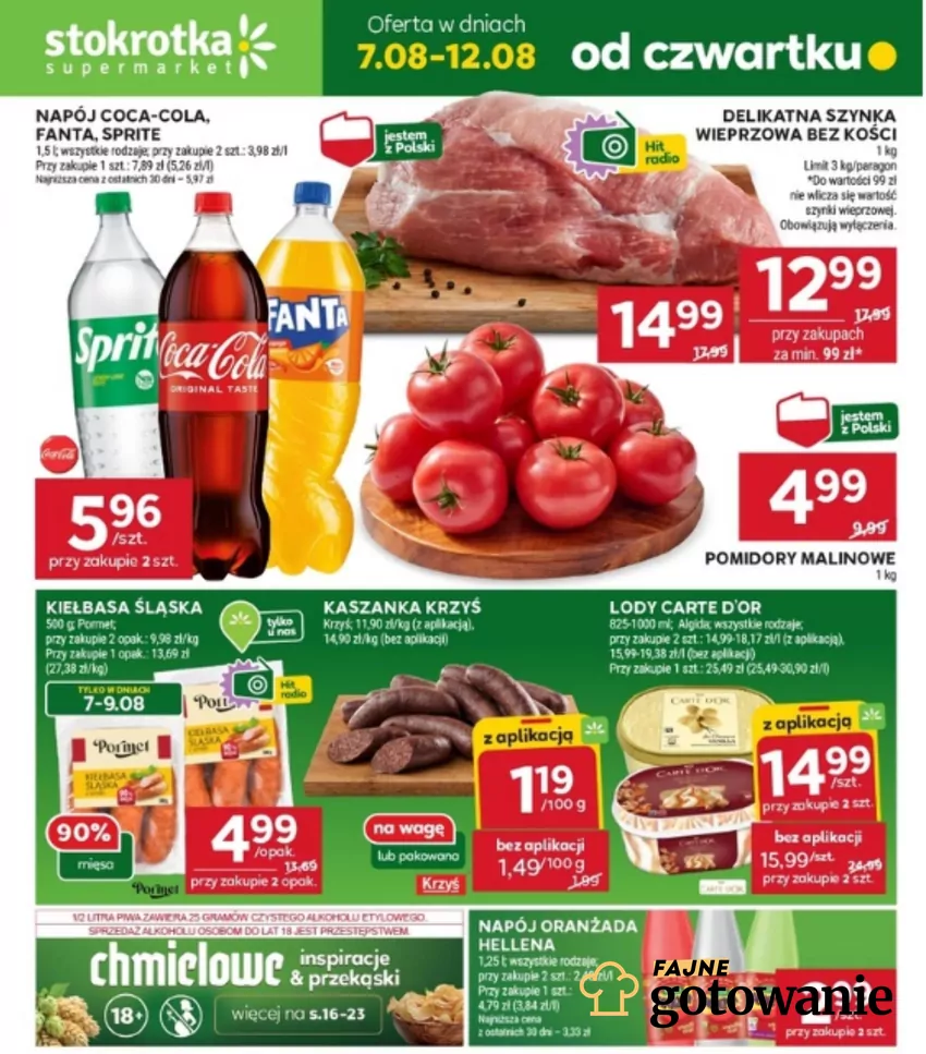 Pomidory malinowe przecenione o 50% Stokrotka - gazrtka