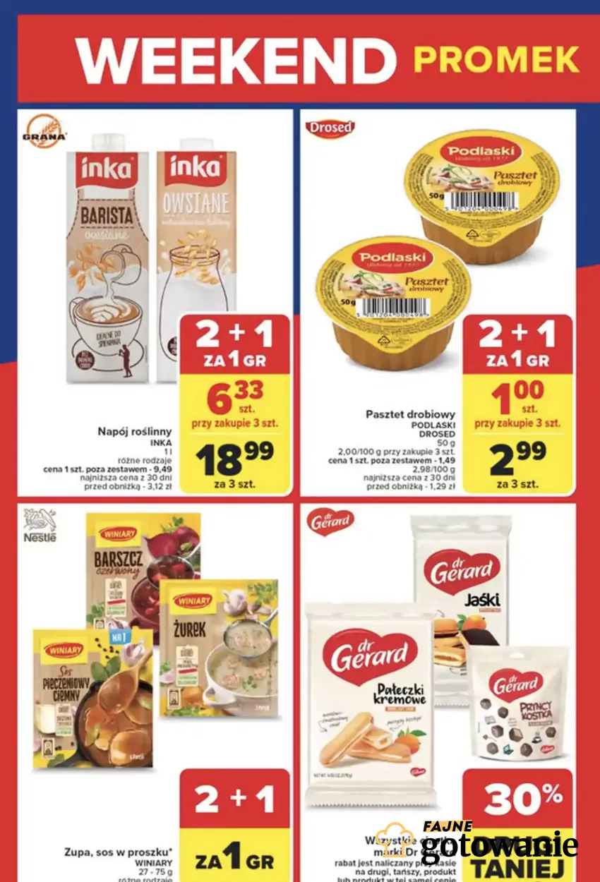 Ten napój owsiany BARISTA jest stworzony do kawy Promocje w Carrefour
