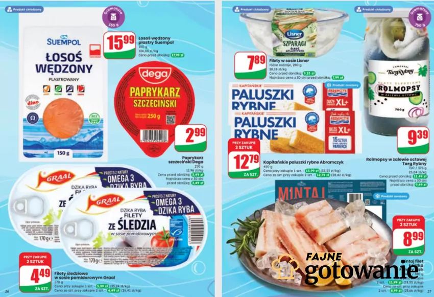 Produkty rybne w Dino w bardzo korzystnych cenach Dino - gazetka