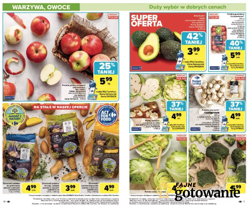 Warzywa i owoce - do 31 sierpnia w Carrefourze Carrefour - gazetka