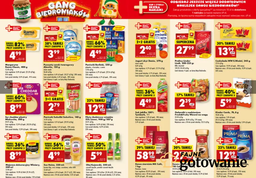 W Biedronce gigantyczne obniżki cen - do 31 sierpnia Biedronka - gazetka