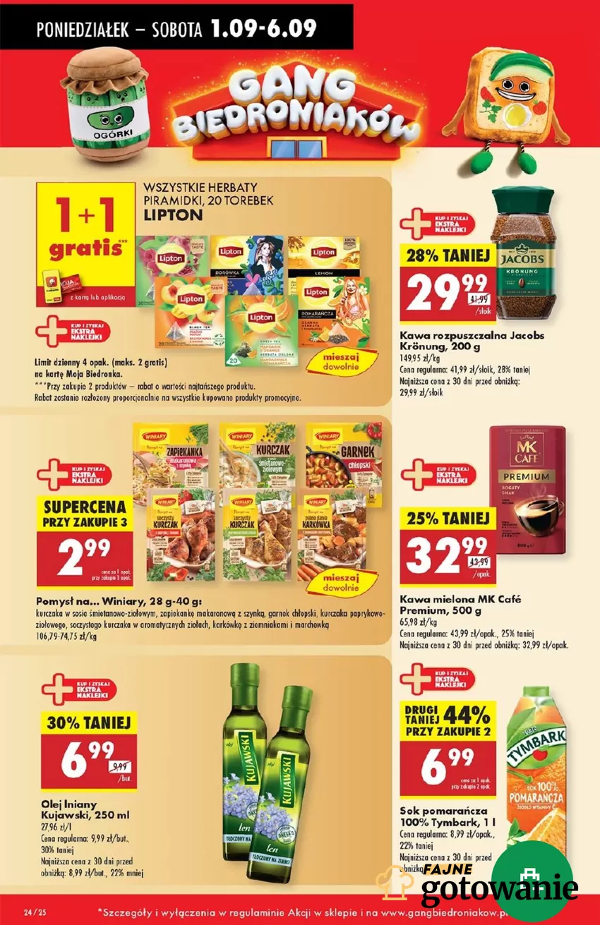 28% taniej za tę znakomitą kawę to bardzo atrakcyjny rabat Promocje w Biedronce