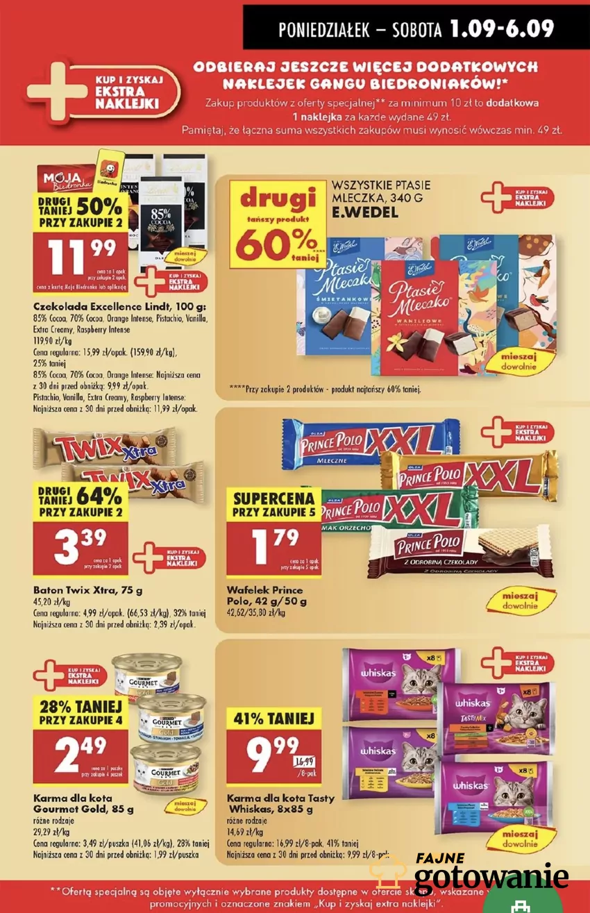 Drugie opakowanie tańsze aż o 60% Promocje w Biedronce