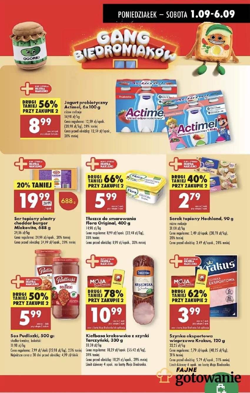 Zapłacisz tylko 5,99 zł za jedno opakowanie przy zakupie 2 Promocje w Biedronce