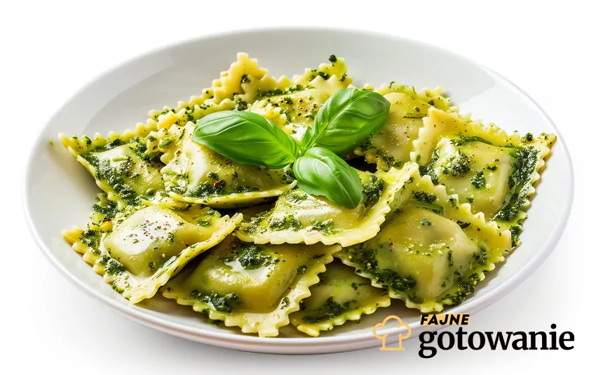 Pesto doskonale komponuje się z makaronem czy ravioli Ravioli z pesto
