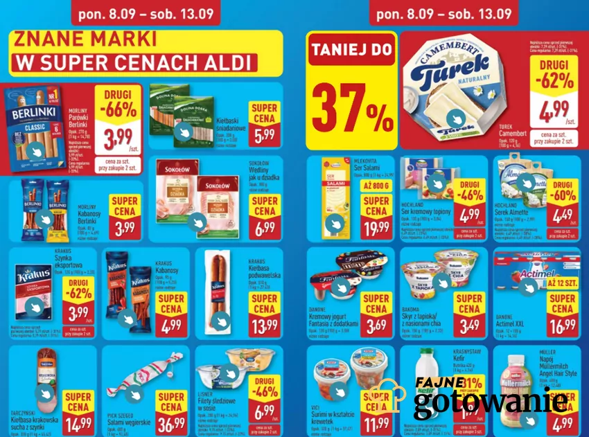 Znane marki w sieci marketów Aldi - promocje do 13 września Aldi - gazetka