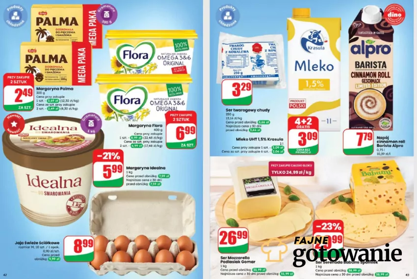 W promocji m.in. masło i margaryna - do 16 września Dino - gazetka
