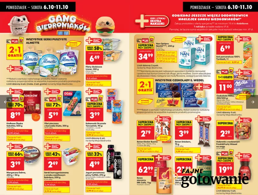 W promocji m.in. kultowe kawy - tylko do 11.10.2025 Biedronka - gazetka