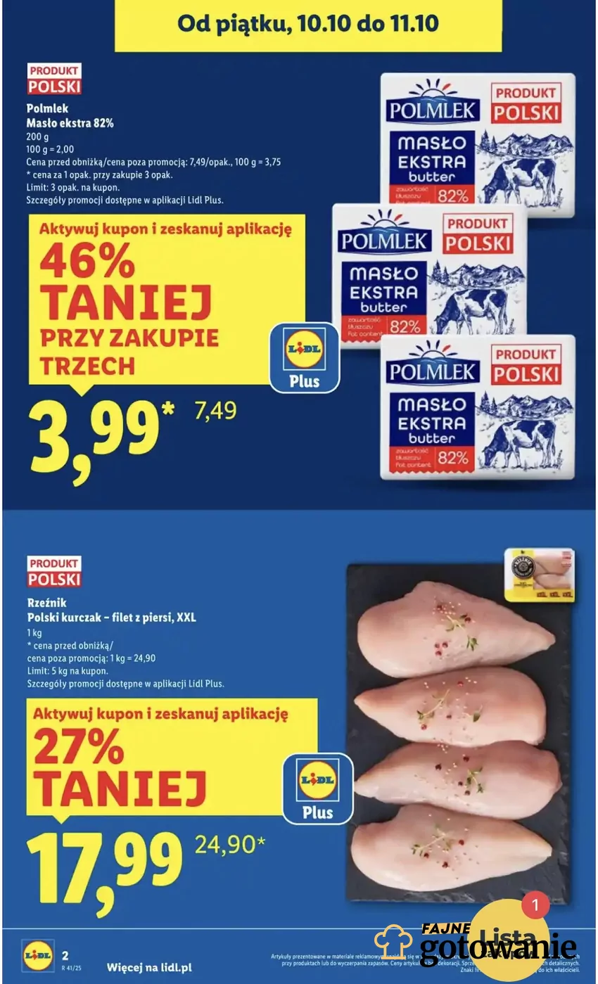 Masło w takiej cenie powoduje wyczyszczenie magazynów Promocje w Lidlu