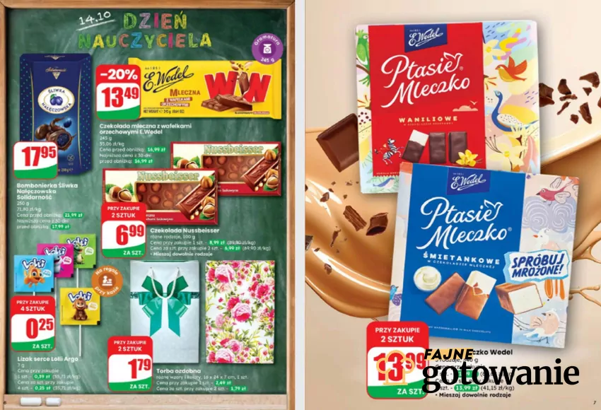 Z okazji Dnia Nauczyciela obniżki cen słodyczy w Dino Dino - gazetka
