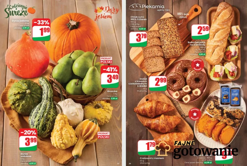 W Dino genialne ceny m.in. pieczywa i produktów sezonowych Dino - gazetka