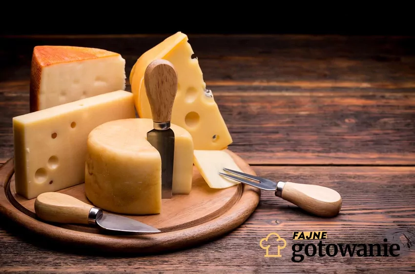 Włoskie sery jak parmezan, pecorino czy mozzarella potrafią kosztować kilkadziesiąt złotych za kilogram. Różne sery na drewnianej desce