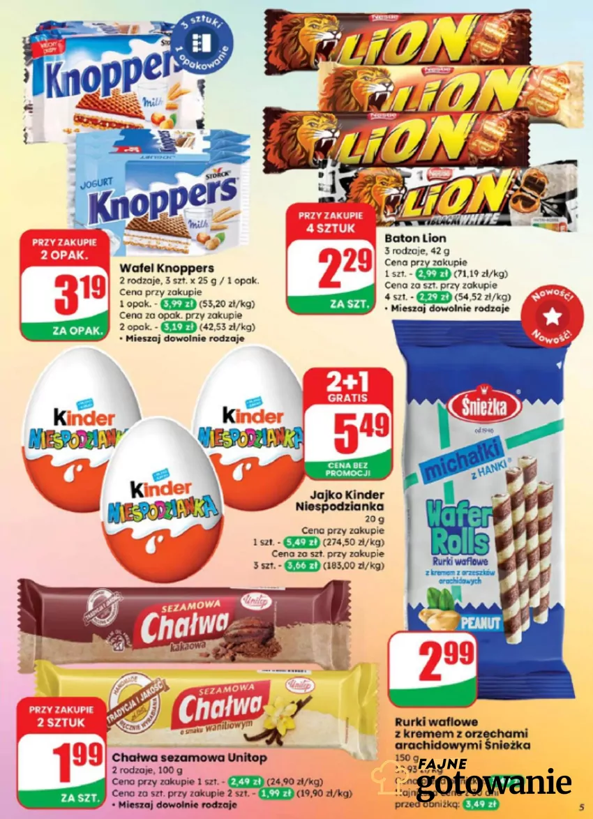Dużo promocji na słodycze w Dino Gazetka Dino