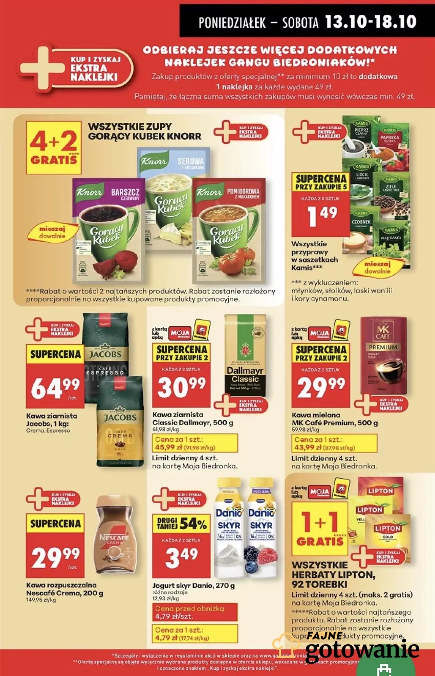 Maksymalnie 4 sztuki - to limit w tej promocji Promocje w Biedronce