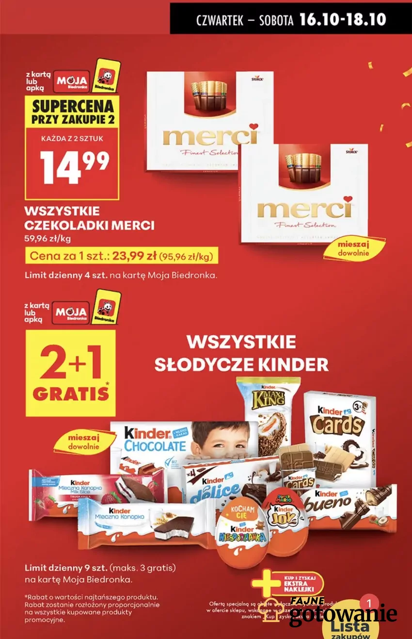 Limit jest wysoki, więc można dużo zaoszczędzić Promocje w Biedronce
