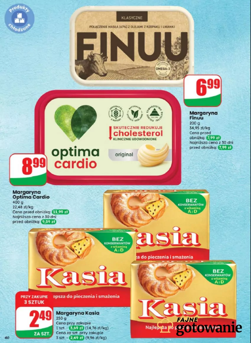 W promocji m.in. popularne margaryny Dino - gazetka