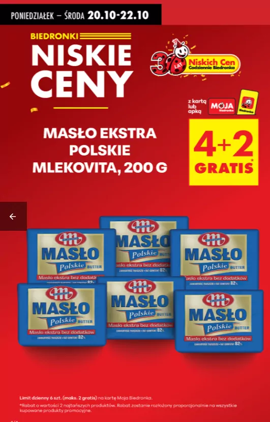 W promocji m.in. kultowe masło Gazetka Biedronki