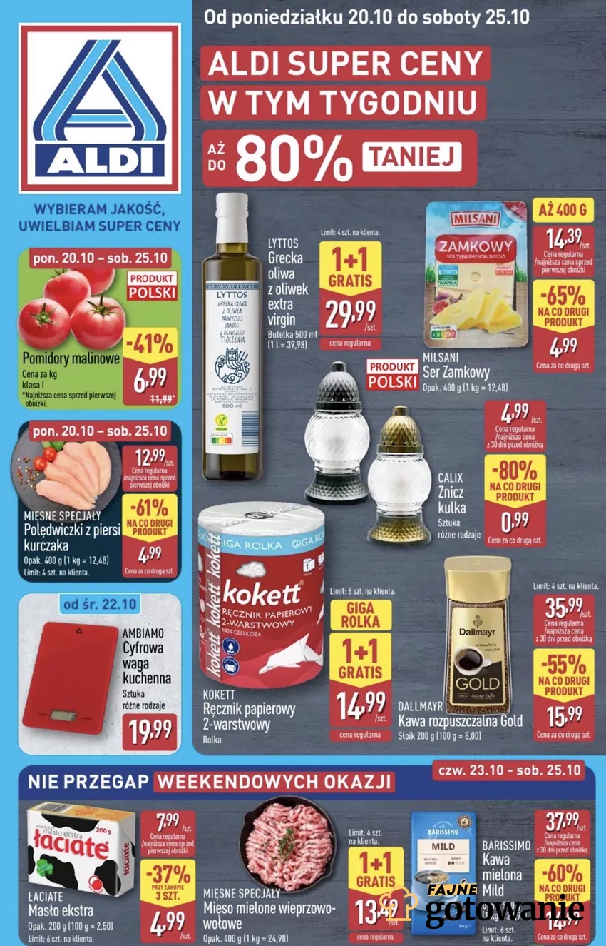 To nowy rodzaj promocji dostępnych w ALDI (na co drugi produkt) Promocje w ALDI