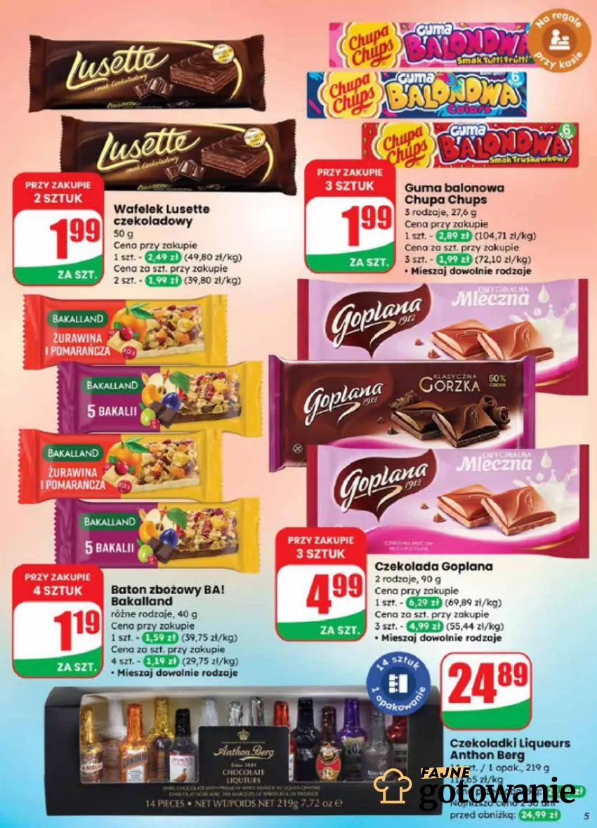 Genialna promocja m.in. na czekoladę Goplana Dino - gazetka