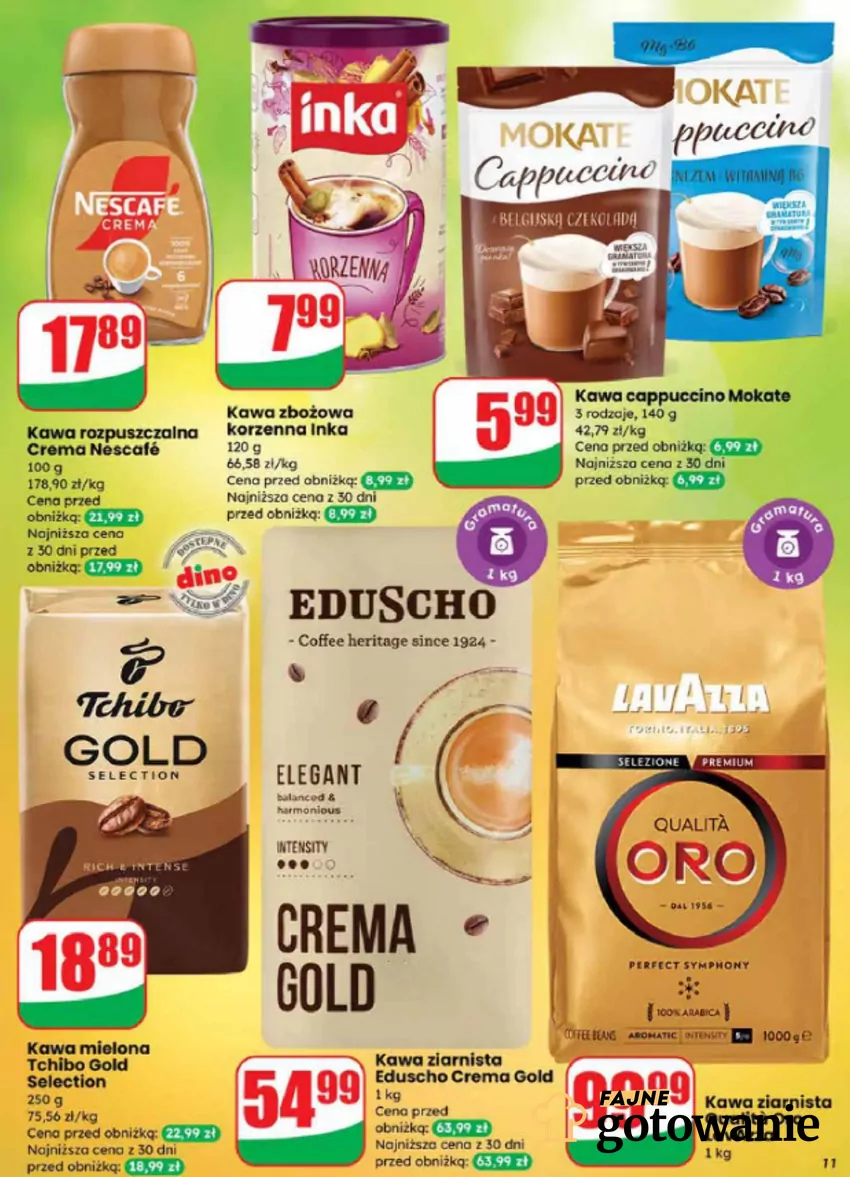 Genialne kawy w promocji - tylko do 28.10 w Dino Dino - gazetka
