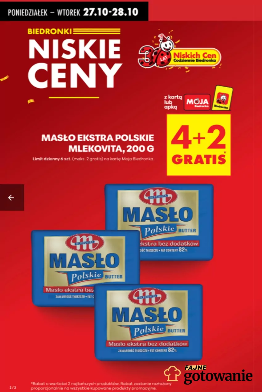 W promocji m.in. kultowe masło Gazetka Biedronki