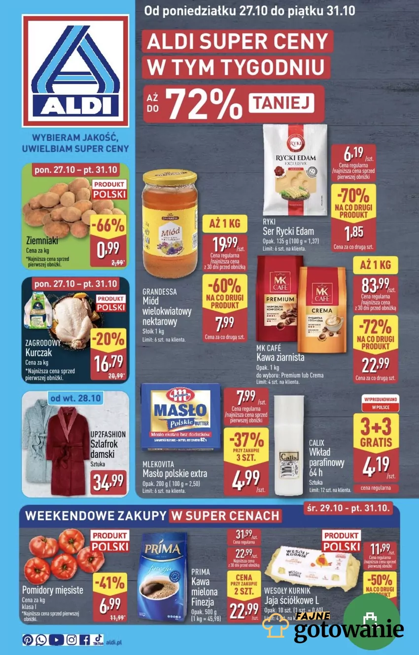 W tej gazetce jest wyjątkowo dużo ogromnych rabatów Promocje w ALDI